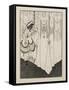 The Dream-Aubrey Beardsley-Framed Stretched Canvas
