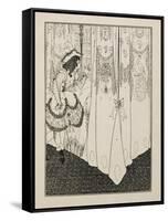 The Dream-Aubrey Beardsley-Framed Stretched Canvas