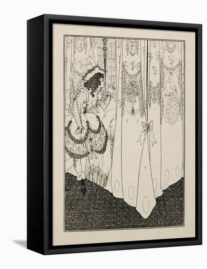 The Dream-Aubrey Beardsley-Framed Stretched Canvas