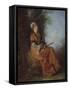 The Dreamer, 1712-14-Jean Antoine Watteau-Framed Stretched Canvas