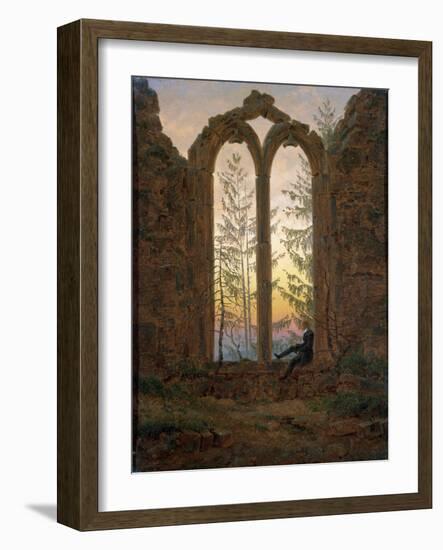 The Dreamer (Ruins of the Oybi), C1835-Caspar David Friedrich-Framed Giclee Print