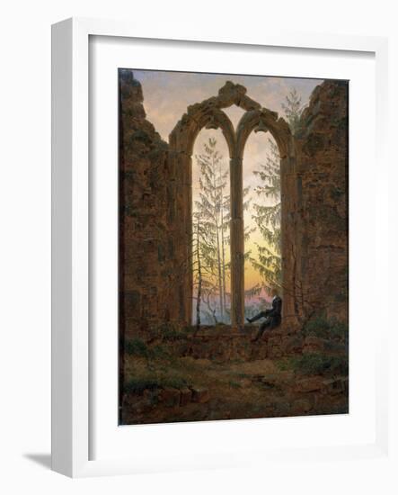 The Dreamer (Ruins of the Oybi), C1835-Caspar David Friedrich-Framed Giclee Print