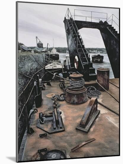 The Dredger, Penrhyn-Jane Carpanini-Mounted Giclee Print