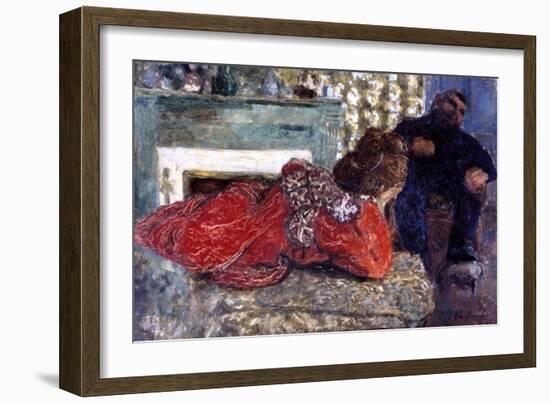 The Dressing Gown, 1897-Edouard Vuillard-Framed Giclee Print