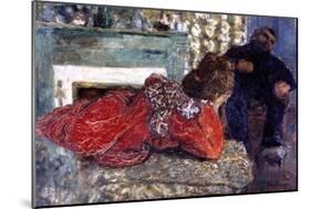 The Dressing Gown, 1897-Edouard Vuillard-Mounted Giclee Print