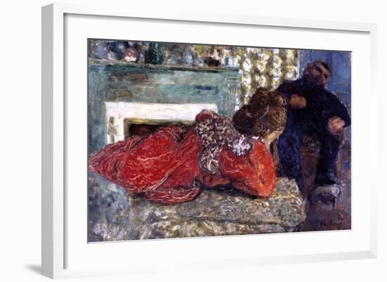 The Dressing Gown, 1897-Edouard Vuillard-Framed Giclee Print