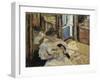 The Dressing-Room, Madame Hessel Reading at Amfréville, 1906-Edouard Vuillard-Framed Giclee Print