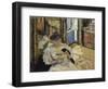 The Dressing-Room, Madame Hessel Reading at Amfréville, 1906-Edouard Vuillard-Framed Giclee Print