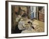 The Dressing-Room, Madame Hessel Reading at Amfréville, 1906-Edouard Vuillard-Framed Giclee Print