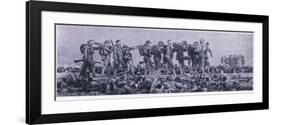 The Dressing Station. Casualties from Mustard Gas, from British Adventure Published by Collins, 194-John Singer Sargent-Framed Premium Giclee Print