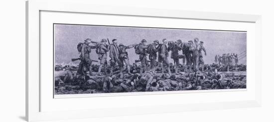 The Dressing Station. Casualties from Mustard Gas, from British Adventure Published by Collins, 194-John Singer Sargent-Framed Giclee Print