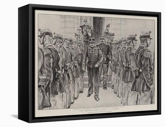 The Dreyfus Court-Martial at Rennes-Charles Paul Renouard-Framed Stretched Canvas