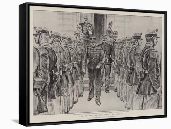 The Dreyfus Court-Martial at Rennes-Charles Paul Renouard-Framed Stretched Canvas