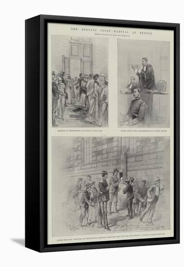 The Dreyfus Court-Martial at Rennes-Melton Prior-Framed Stretched Canvas