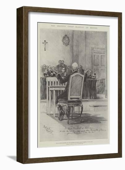 The Dreyfus Court-Martial at Rennes-Melton Prior-Framed Giclee Print