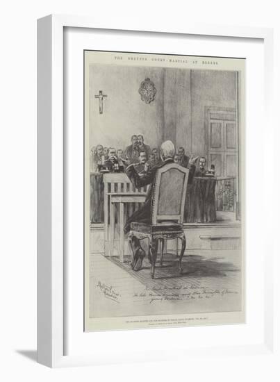 The Dreyfus Court-Martial at Rennes-Melton Prior-Framed Giclee Print