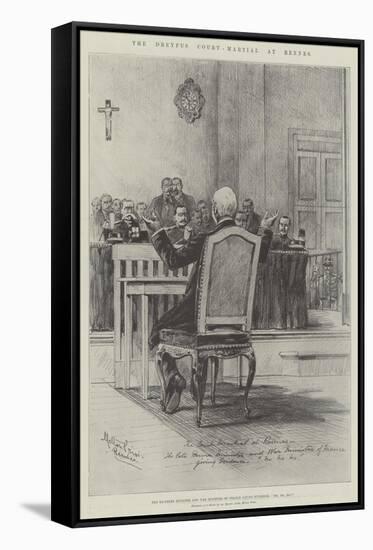 The Dreyfus Court-Martial at Rennes-Melton Prior-Framed Stretched Canvas