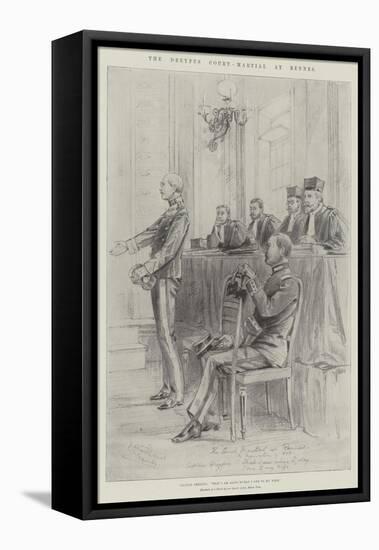 The Dreyfus Court-Martial at Rennes-Melton Prior-Framed Stretched Canvas