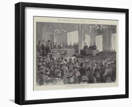 The Dreyfus Court-Martial at Rennes-Henry Charles Seppings Wright-Framed Giclee Print