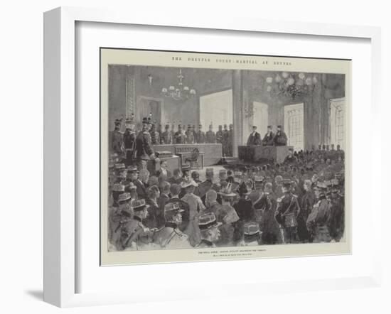 The Dreyfus Court-Martial at Rennes-Henry Charles Seppings Wright-Framed Giclee Print