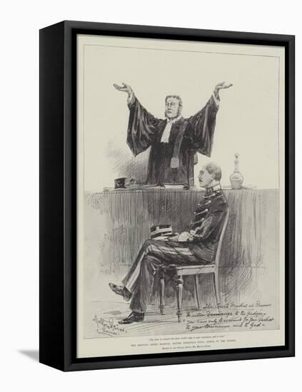The Dreyfus Court-Martial, Maitre Demange's Final Appeal to the Judges-Melton Prior-Framed Stretched Canvas