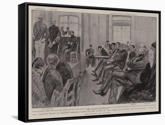 The Dreyfus Trial at Rennes-Charles Paul Renouard-Framed Stretched Canvas