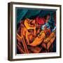 The Drinker, 1914 (Oil on Canvas)-Umberto Boccioni-Framed Giclee Print