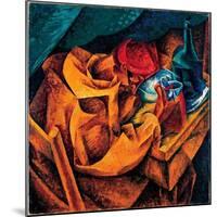 The Drinker, 1914 (Oil on Canvas)-Umberto Boccioni-Mounted Giclee Print
