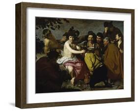 The Drinker (The Triumph of Bacchus/ Los Borrachos), 1628-Diego Velazquez-Framed Giclee Print