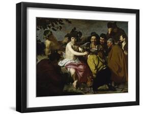 The Drinker (The Triumph of Bacchus/ Los Borrachos), 1628-Diego Velazquez-Framed Giclee Print