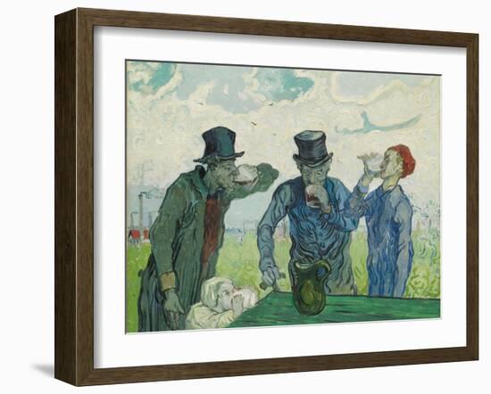 The Drinkers, 1890-Vincent van Gogh-Framed Giclee Print