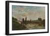 The Drinking Place, c1827-1878, (1906-7)-Charles-Francois Daubigny-Framed Giclee Print