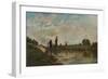 The Drinking Place, c1827-1878, (1906-7)-Charles-Francois Daubigny-Framed Giclee Print