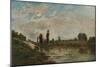 The Drinking Place, c1827-1878, (1906-7)-Charles-Francois Daubigny-Mounted Giclee Print