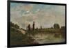 The Drinking Place, c1827-1878, (1906-7)-Charles-Francois Daubigny-Framed Giclee Print