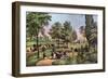 The Drive, Central Park, 1862-Currier & Ives-Framed Giclee Print