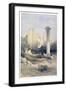 The Dromos or Central Hall of the Great Temple of Amun, Karnak, 19th Century-David Roberts-Framed Giclee Print