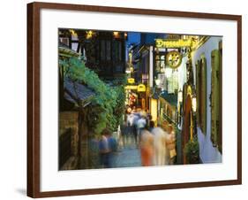 The Drosselgasse, Rudesheim, Rhine Valley, Germany-Simon Harris-Framed Photographic Print