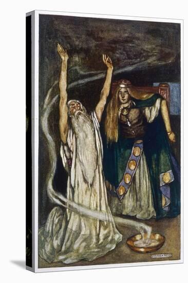 The Druid Warns Maeve About Cuchulain-Stephen Reid-Stretched Canvas