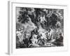 The Druids, or the Conversion of the Britons to Christianity, Engraved by Simon Francois Ravenet-Francis Hayman-Framed Giclee Print