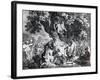 The Druids, or the Conversion of the Britons to Christianity, Engraved by Simon Francois Ravenet-Francis Hayman-Framed Giclee Print