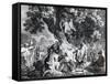 The Druids, or the Conversion of the Britons to Christianity, Engraved by Simon Francois Ravenet-Francis Hayman-Framed Stretched Canvas