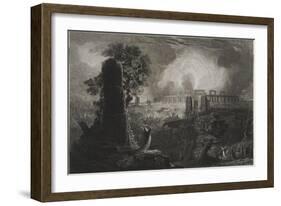 The Druids Sacrifice, 1832-William Overend Geller-Framed Giclee Print