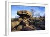 The Druids Writing Desk at Brimham Rocks, Nidderdale, North Yorkshire, England, UK-Mark Sunderland-Framed Photographic Print