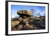 The Druids Writing Desk at Brimham Rocks, Nidderdale, North Yorkshire, England, UK-Mark Sunderland-Framed Photographic Print