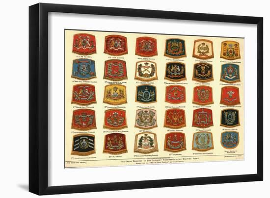 'The Drum Banners of the Cavalry Regiments of the British Army', 1902-Unknown-Framed Giclee Print