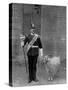 The Drum Major and Goat of the 1st Battalion the Welch Regiment, 1896-WM Crockett-Stretched Canvas