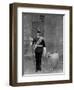 The Drum Major and Goat of the 1st Battalion the Welch Regiment, 1896-WM Crockett-Framed Giclee Print