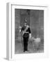 The Drum Major and Goat of the 1st Battalion the Welch Regiment, 1896-WM Crockett-Framed Giclee Print