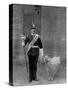 The Drum Major and Goat of the 1st Battalion the Welch Regiment, 1896-WM Crockett-Stretched Canvas